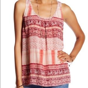 Lucky Brand Silk Print Tank